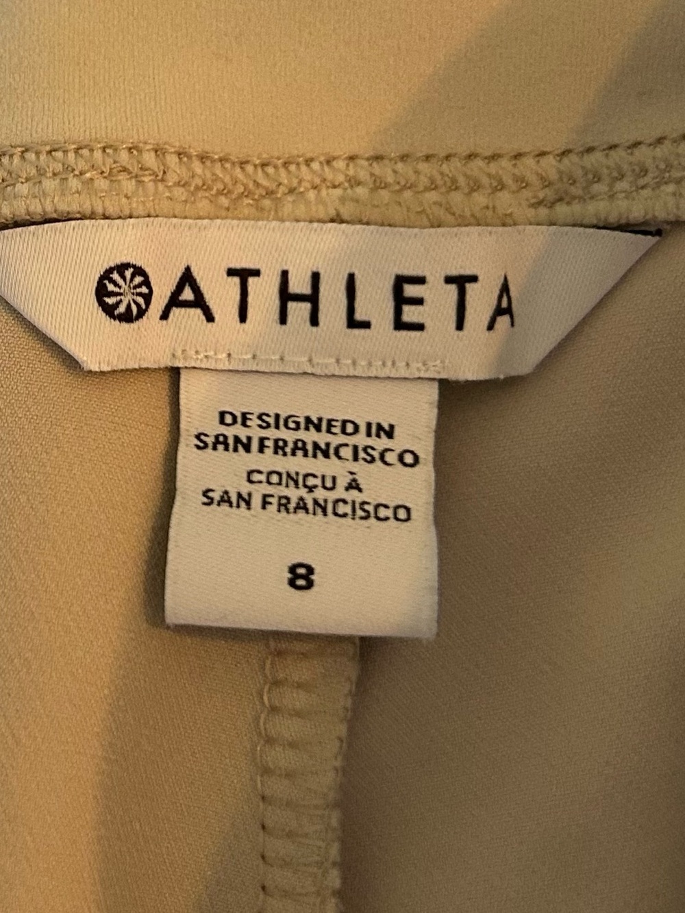 Athleta Endless High Rise Pants Size 8 Cream MSRP 109.00 - Picture 14 of 14